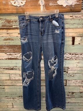 Refuse Denim Stater low rise rigid size 9